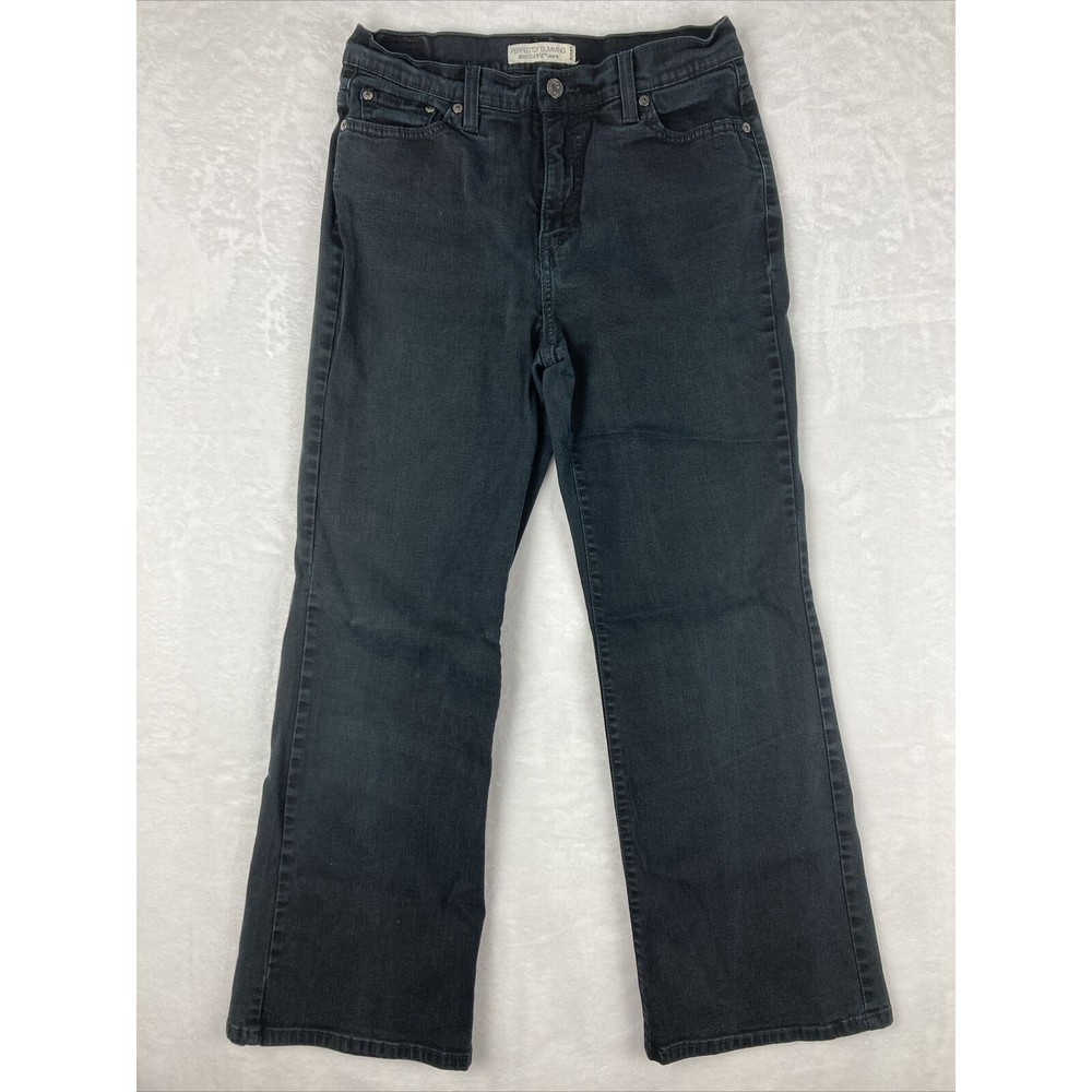 Levi's Boot Cut 512 Perfectly Slimming Womens Jeans Black Size 12 Short